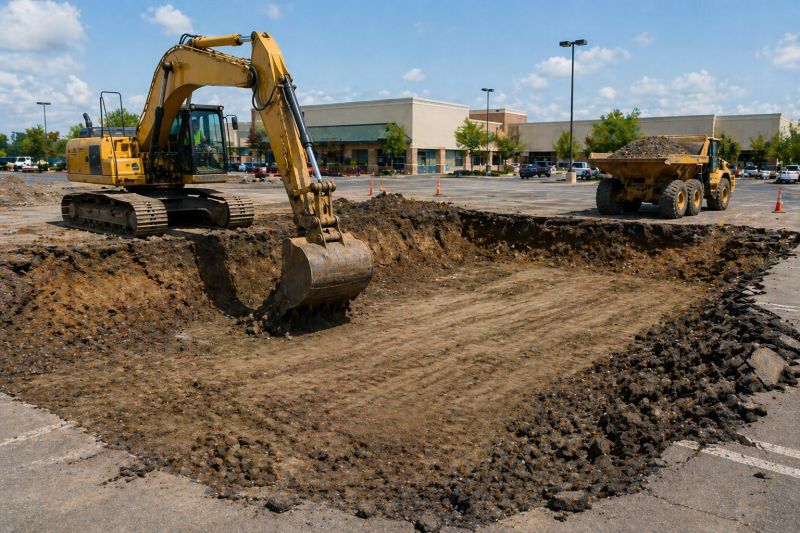 Parking Lot Excavation in Park City, UT